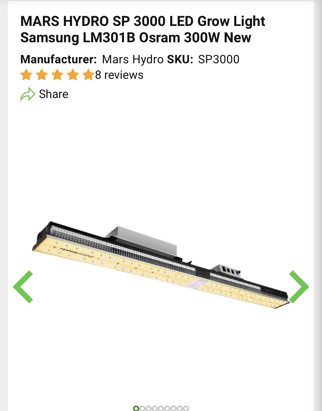Mars Hydro Sp3000 Brand New100$