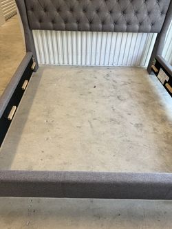 Upholstered Bed Frame - King