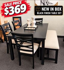On sale💥 6-pc dining table set with bench