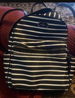 Kate Spade New York Striped Nylon Backpack
