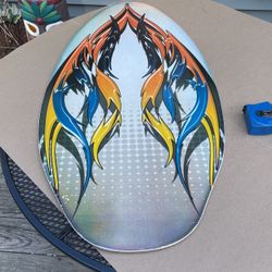 36” L 19” W Skim/boogie Board With Flames 