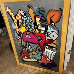 Tic tock  by  John  “Crash”  Matos  painting Graffiti / lithograph , amazing graffiti / gallery artist