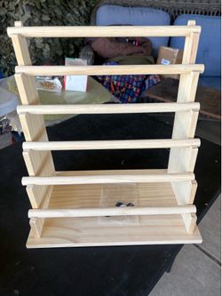 Wooden Multi-Tier Display Rack