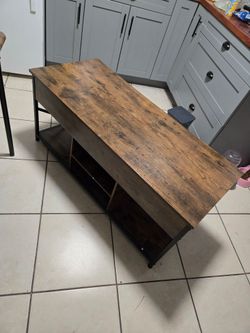 Industrial Wood and Metal TV Stand