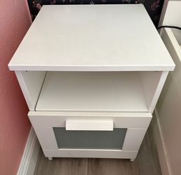 White Brimnes Ikea Nightstand (two)