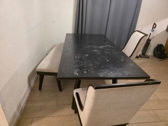 Dining Room Table with 4 chairs and Bench