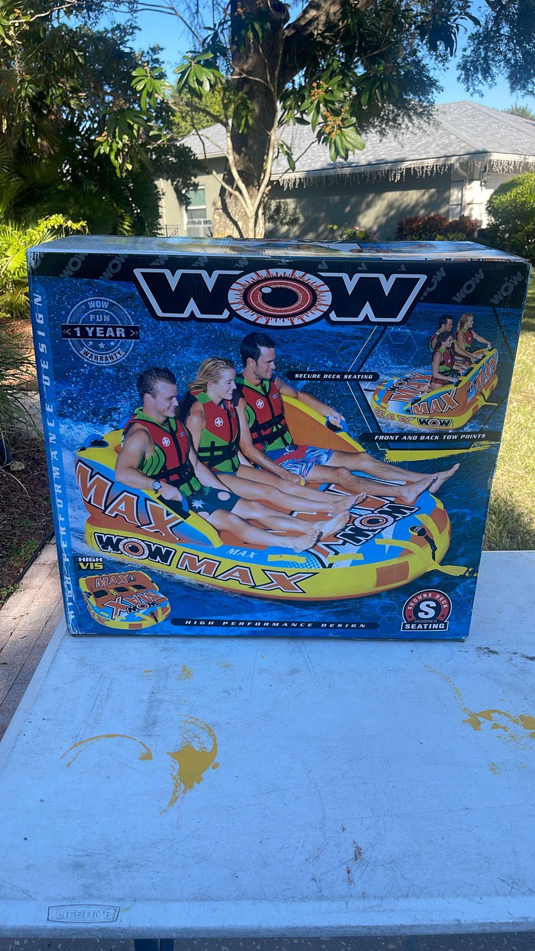 WOW Max Boat Towable 3 Person Raft