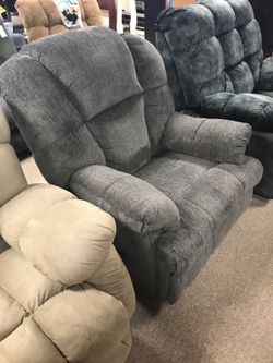 New Grey Large Recliner! More super specials on couch/loveseat/sectional!