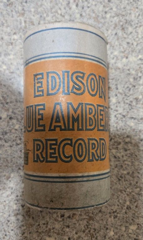 Lot of 7 Vtg Edison Cylinder Records Blue Amberol 1901,
+158, 4082, 3630, 2029