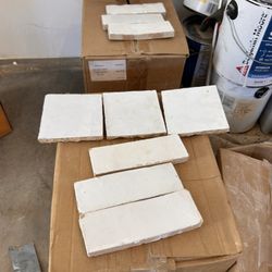 Zelige 2x6 Pure White Tile 2 Full Boxes, 4x4 Zelige Pure White 1/2,box