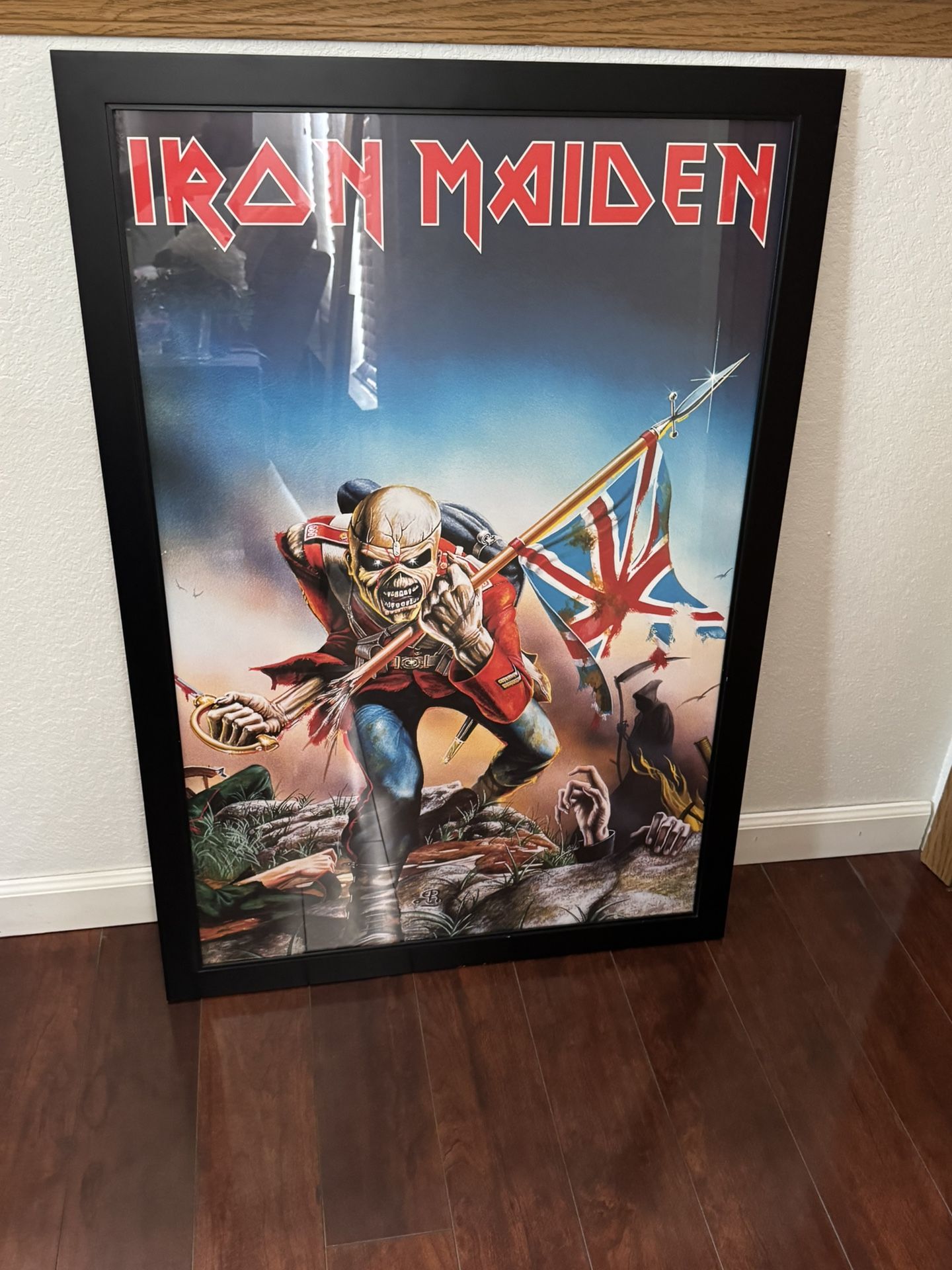Professionally Framed Iron Maiden Poster 39 X 27 1/8