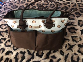 Carter’s monkey diaper bag