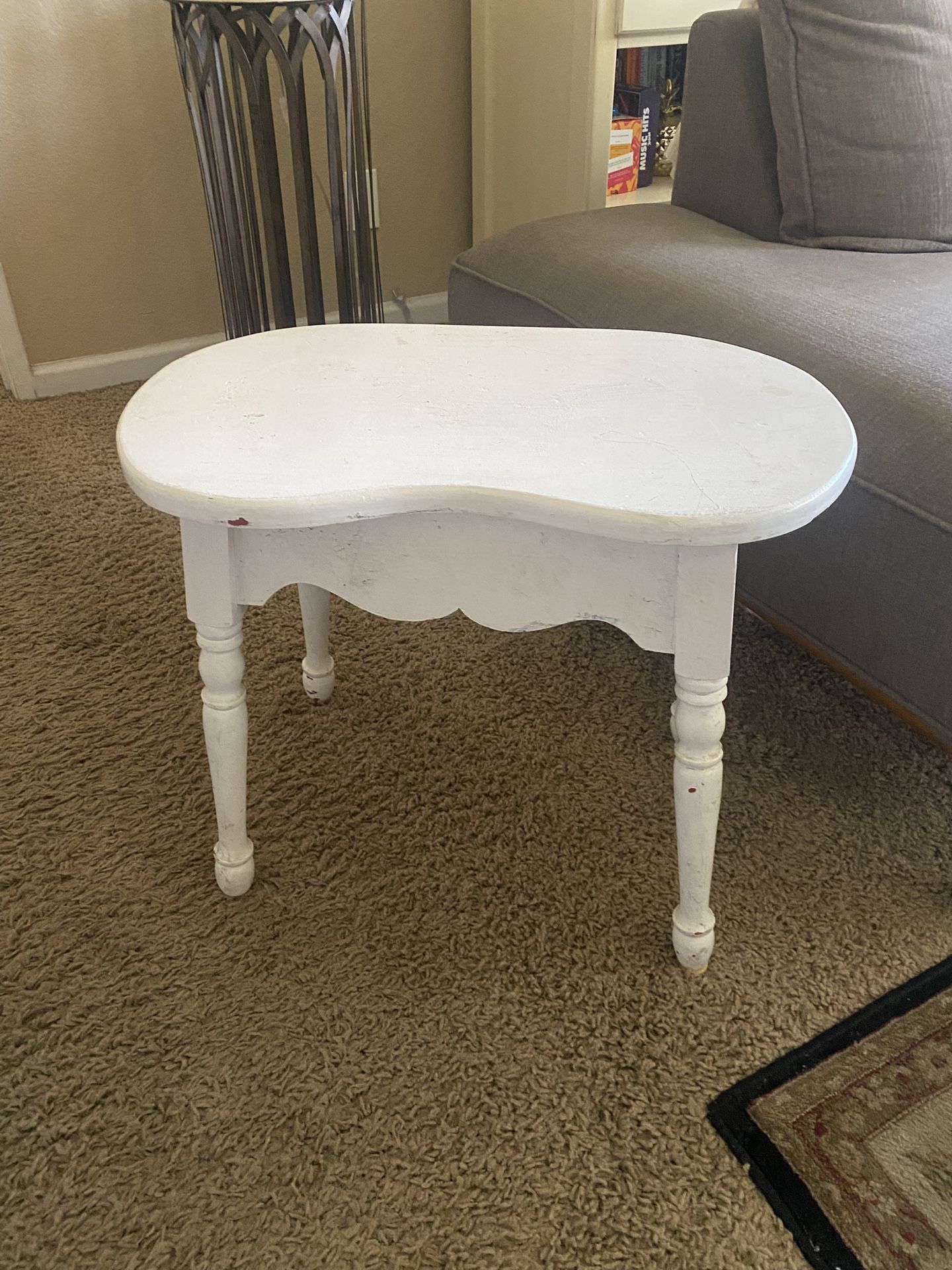 White Stool Or Side Table