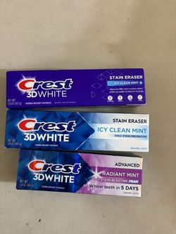$3 NEW CREST TOOTHPASTE $3 EACH