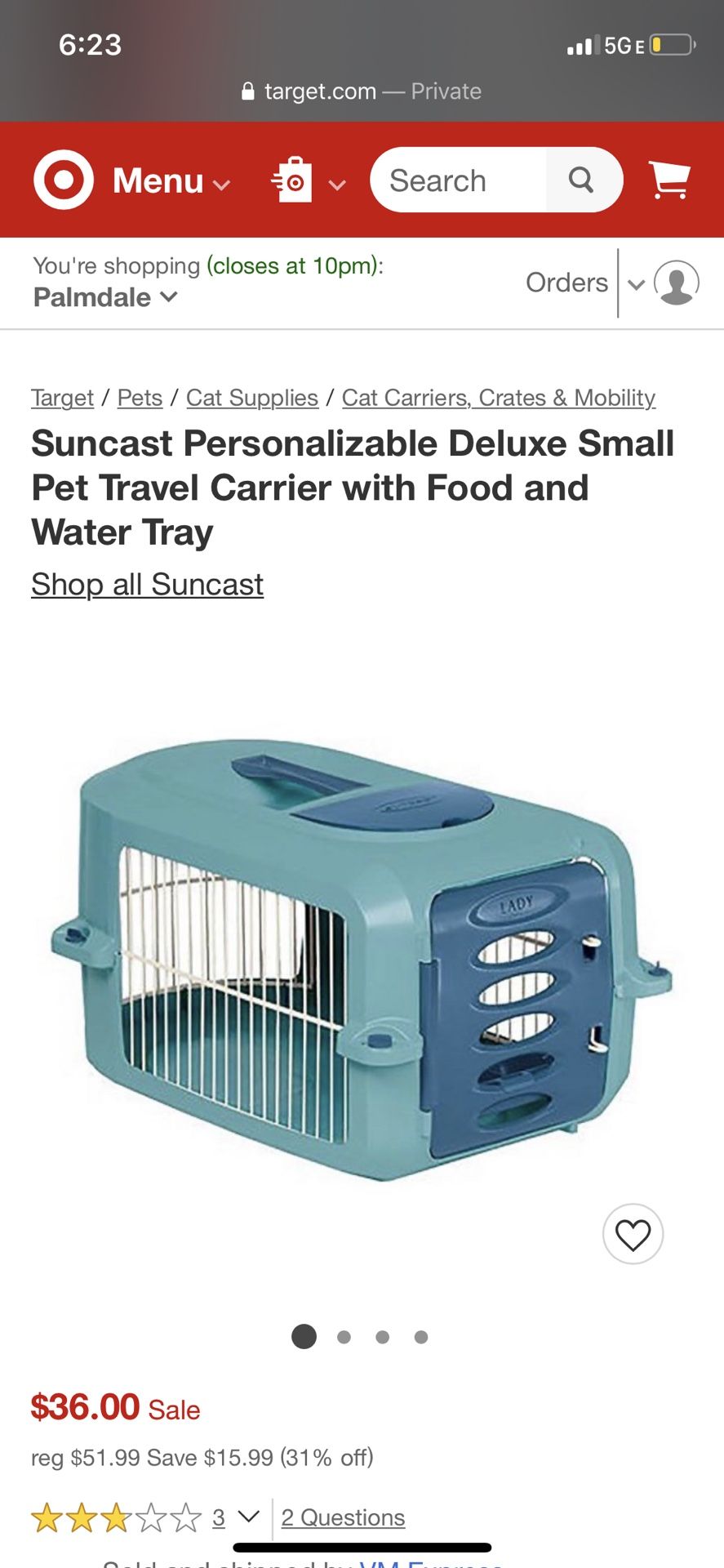 Suncast cage