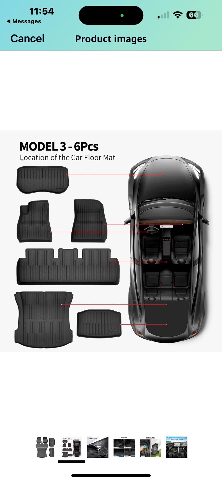 Model 3 Floor Mats 