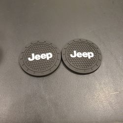 pair of cup holder inserts For Jeep