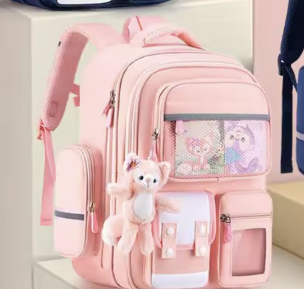 School Bag Children Pack Back Pink
