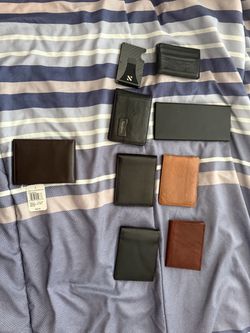Real leather wallets various plus new Perry Ellis wallet