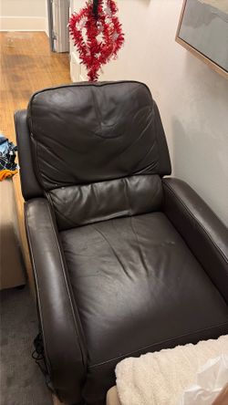Leather recliner