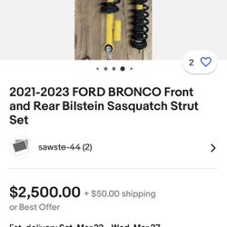 21-23 BRONCO Sasquatch Set, Front And Rear