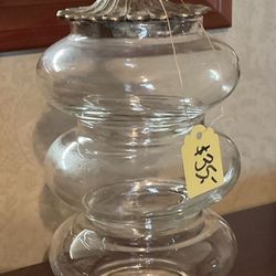 Vintage Candy Dishes Tower 4 Pc With Lid.