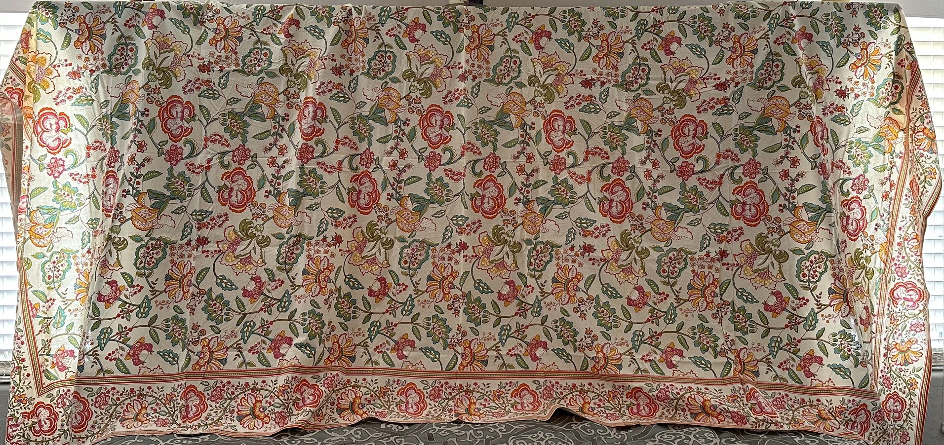 Blue Tone Sunflower Print 100% Pure Cotton Tapestry Indian Ethnic Floral Tablecloth Bedspread Coverlet