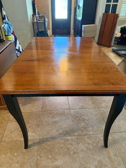 Solid Wood Dining Table with 4 chairs