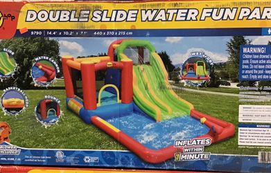 Double Water Slide Bounce House
