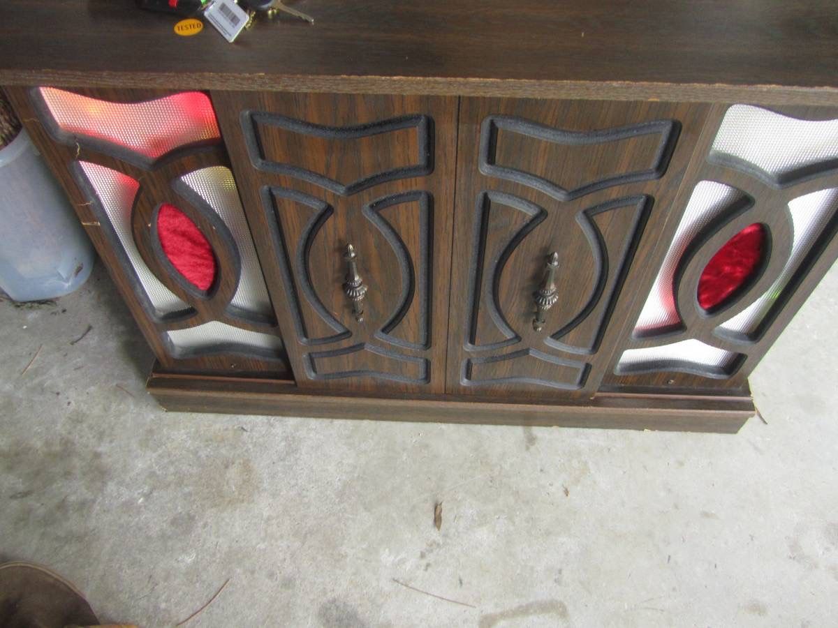 A Vintage Electrophonic Stereo Console w/ 8 tracks player, record