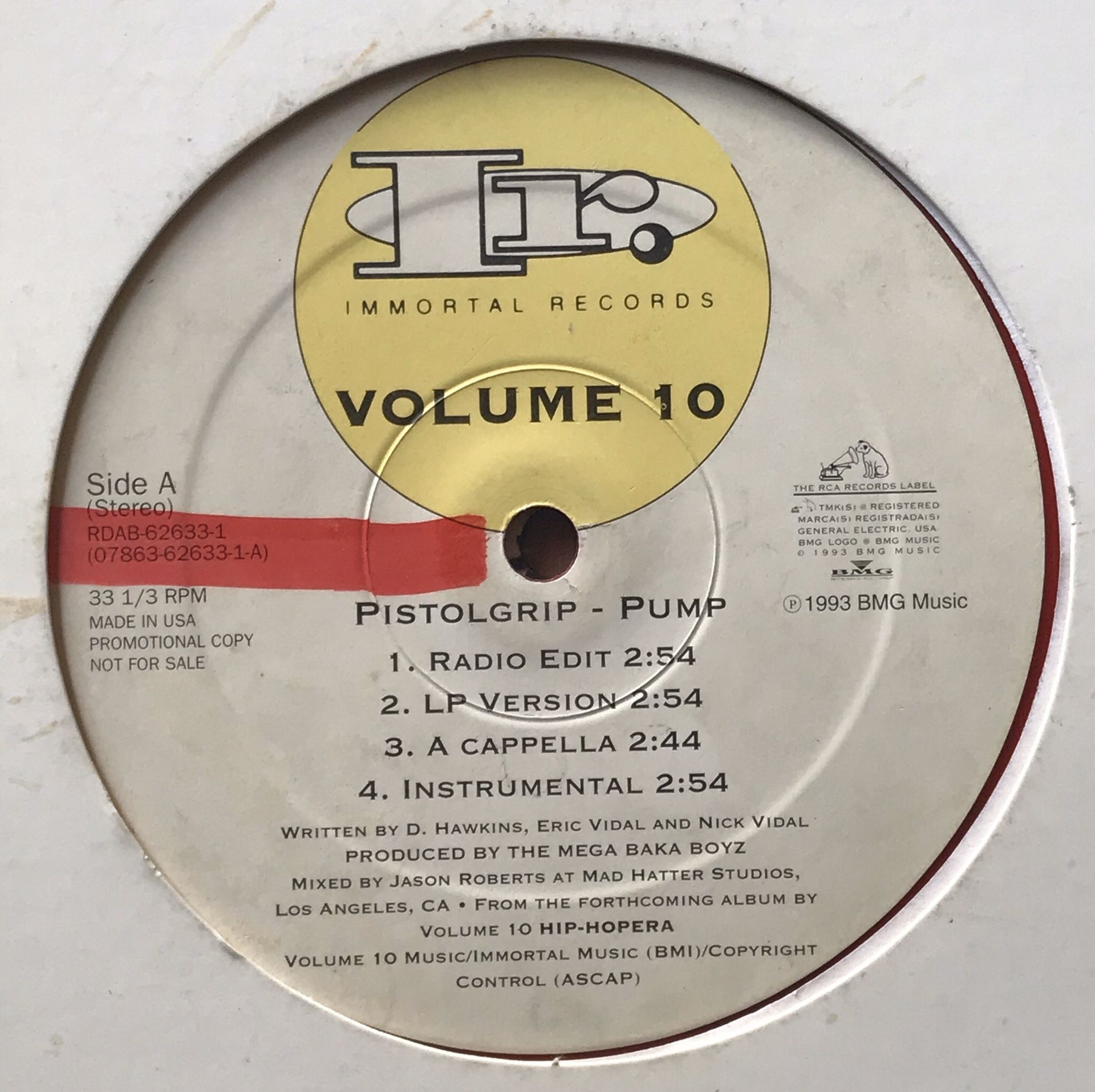Volume 10 - Pistol Grip Pump - (12-inch Vinyl Record) Single