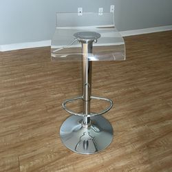 Clear bar stools (4 pcs)