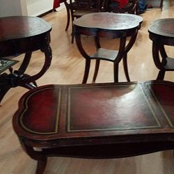 Vintage Mahogany/ Leather Tops 