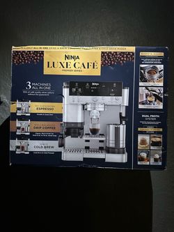 Ninja Luxe Café Premier Series 3-in-1 Espresso, Coffee and Cold Brew Machine Stainless Steel (NEW SEALED)