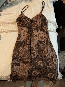 brown dress