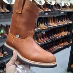 Botas De Piel De México Cómodas Para Trabajar 