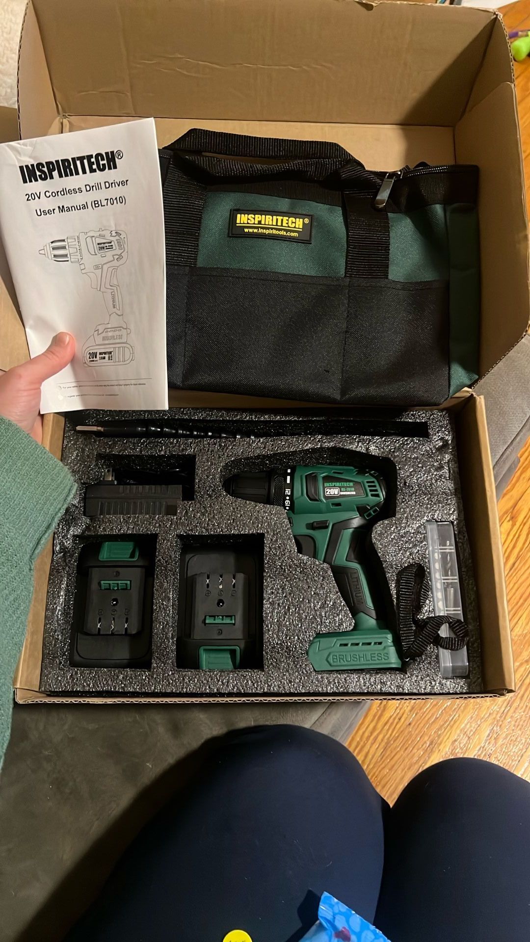 Cordless Inspiritech Drill, New In Box