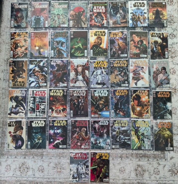 71 Comic Lot Marvel Star Wars(1-12,14-37)  Darth Vader (1,2,4-10,12-25) 2015 