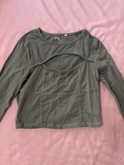 PacSun Cutout Long Sleeve Top