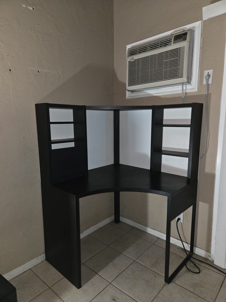IKEA MICKE Black Corner Desk — Excellent Condition — $120