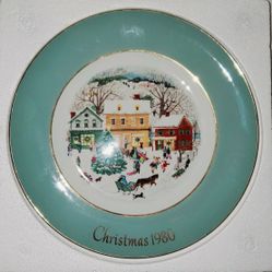 Avon Christmas Plate Series 1980 "Country Christmas"