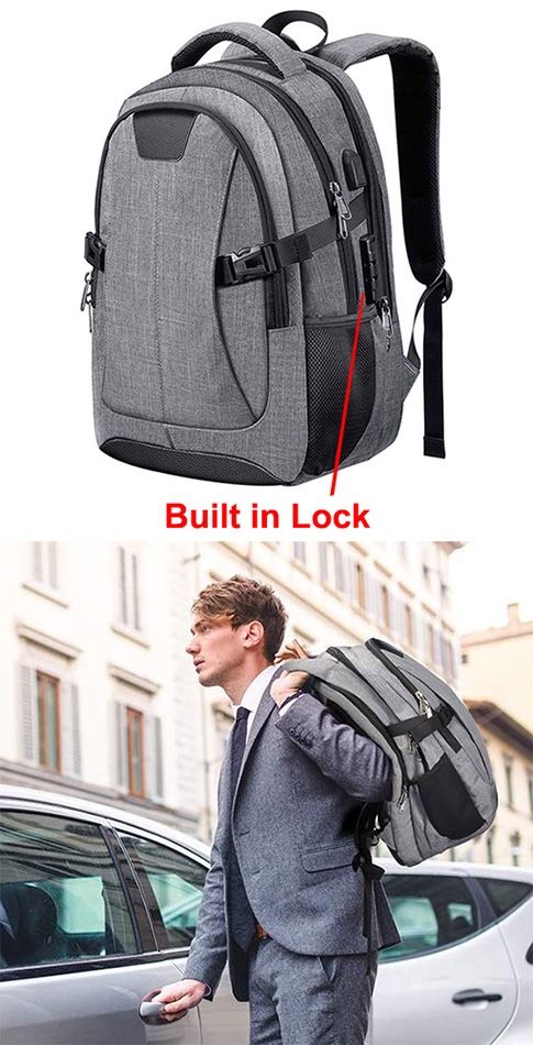 Brand New $15 Anti-theft Laptop Backpack w/ USB connection Fit 15.6” Notebook School Business Travel, Waterproof