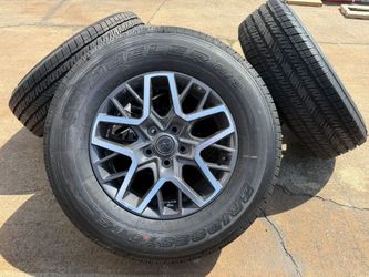 FREE DELIVERY 5x 18” 2025 Jeep Wrangler wheels Sahara Gladiator overland Bridgestone 255/70/18