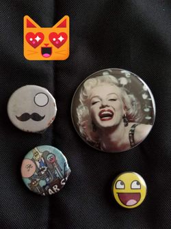 PENDING Freebie Tuesday! Free pin buttons! 4 Take all