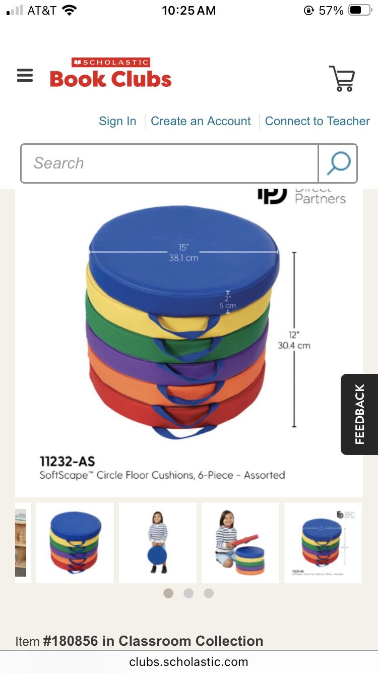 Storytime Cushions W/ Handles