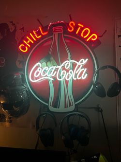 Neon Coca Cola sign $300