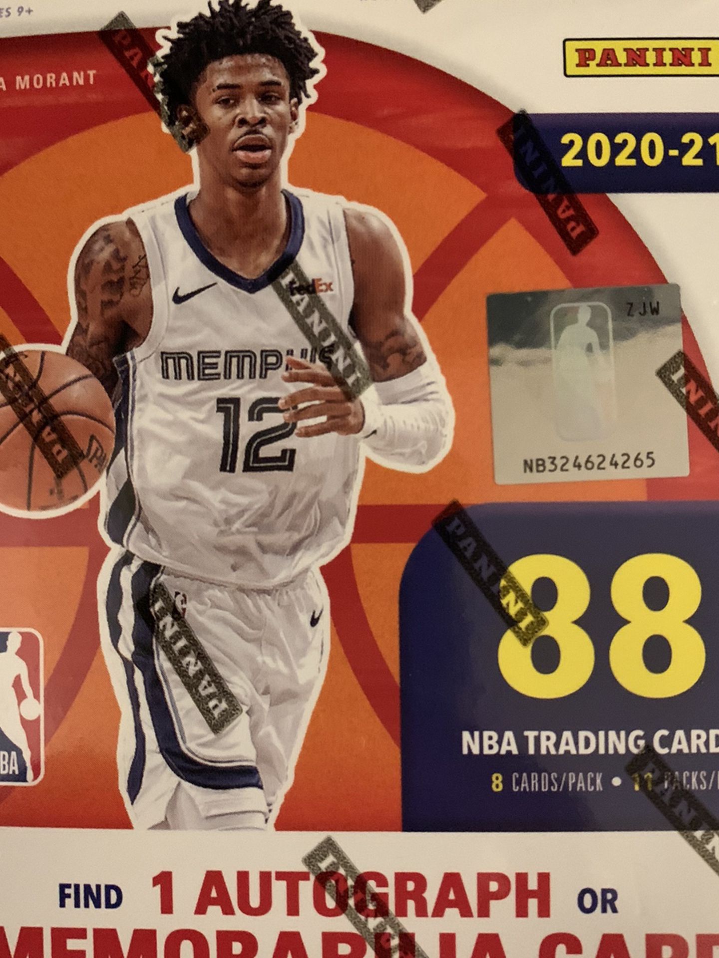 2020-21 NBA hoops blaster box Basketball cards