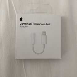Apple Lightning to Headphone Jack Adapter BRAND NEW