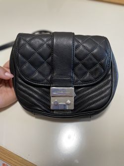 Michael Kors Sloan Small Quilted Black Chain Leather Shoulder Bag