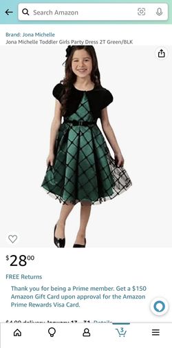 Green Girls Dress Size 7